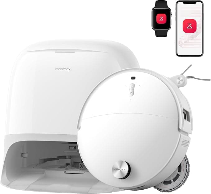 roborock Qrevo Curv 2 Pro Robot Vacuum Cleaner with Mop, 25,000 Pa Suction, Zero-Tangle, 3.14-Inch Ultra Slim, AI Obstacle Avoidance, 100°C Hot-Water Mop Washing, Multifunctional Dock 3.0 Hygiene+