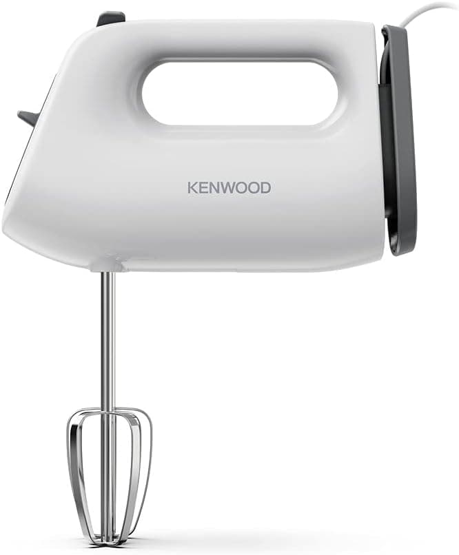 Kenwood QuickMix Lite, Lightweight Hand Mixer Twin Beaters with Slow Speed Start, SureEject Tool, Cord Wrap, HMP10.00WH, 300W Motor, Dishwasher Safe, White