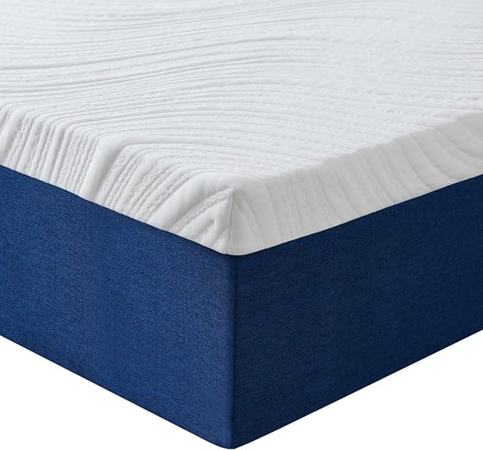 Hiimgo Double Mattresses Memory Foam - Orthopaedic Medium Firm Support, Breathable Carved Knitted Cover for Back Pain & Pressure Relief (190x135x18cm)